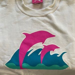 Pink dolphin crew neck